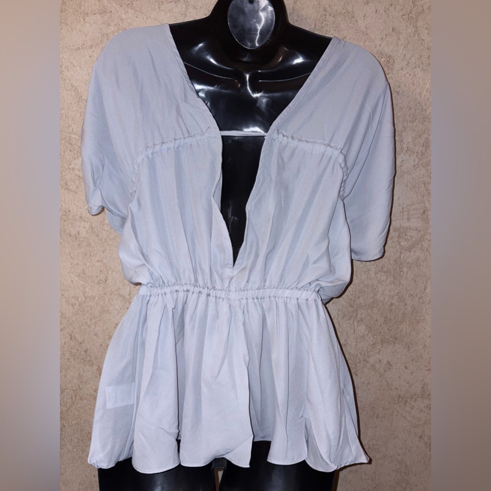 WeWoreWhat Gathered Short Cap Sleeve Top - Picture 4 of 6